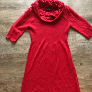 Take Out Red Sweater Dress Size Medium